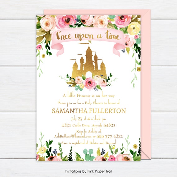 fairytale baby shower invitations