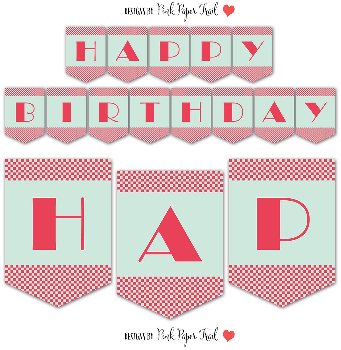 Retro 1950's Diner Themed Party Banner Happy Birthday
