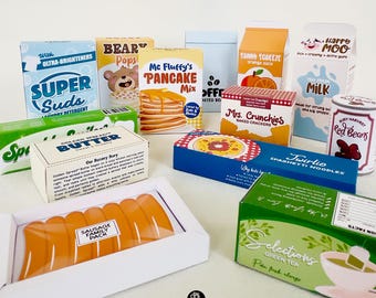 Grocery Items Dramatic Play Kit, Play Pretend Printable Set, Pretend Market Food, Montessori Play Activity for Kids Download