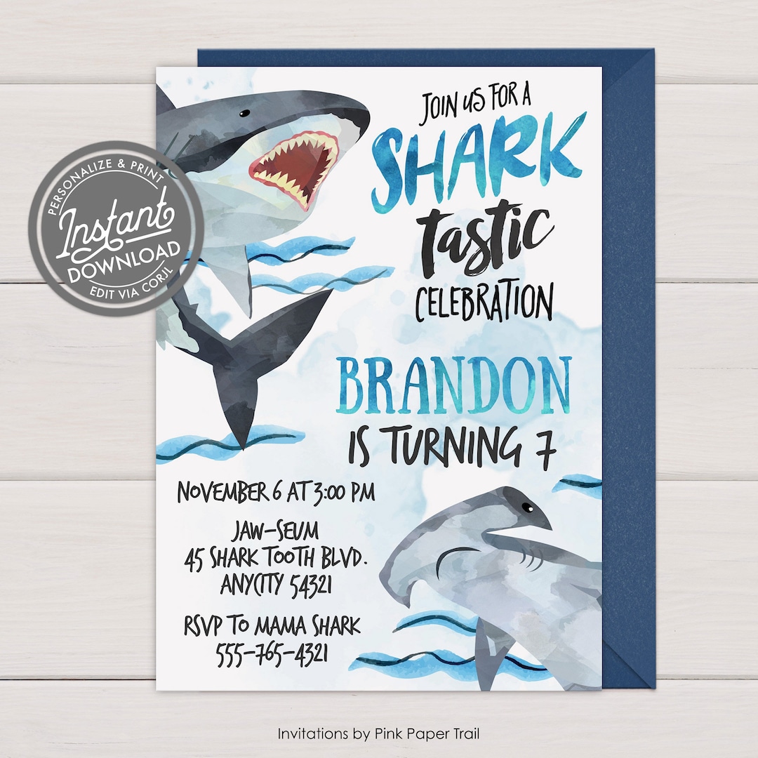 editable-shark-invitation-shark-boy-birthday-invitation-shark-birthday-party-shark-party-baby-shark-printable-instant-access-invite-etsy
