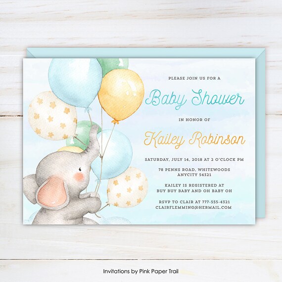 cute baby shower invitations for a boy