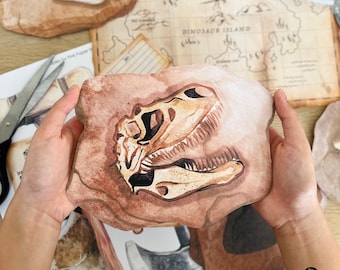 Paleontology Dinosaur Dig Dramatic Play Kit, Dinosaur Excavation Pretend Play Printable, Science Role Play Activity for Kids Download