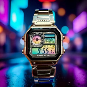 Custom Casio AE1200 “Casio Royale” - Rainbow Gradient