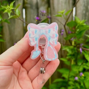 Stethoscope Bow Badge Reel | Teacher Badge Reel | NICU Badge Reel | Nurse Gift | L&D Badge Reel