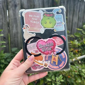Bookish Girlie MagSafe kindle grip | Adhesive Kindle Grip | Cute Phone Grip | E-Reader Holder | Bookish Accessories | Magnetic Phone Holder