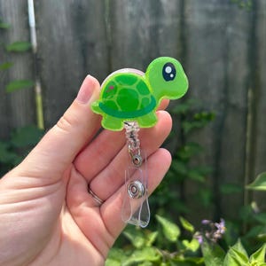 Turtle Badge Reel | Summer Badge Reel | Animal Badge Reel | Nurse Gift | Summer Badge Holder