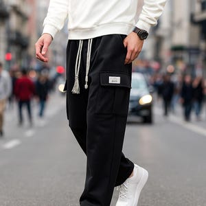 Baggy Black Suit Pants Men - Etsy Canada