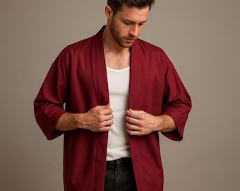 Vintage 60s Dick Van Dyke Cardigan Pumpkin Orange 1960 Mens