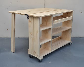 Folding Workbench Build Plan: DIY Woodworking, Space Saving (Digital Download)