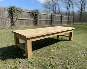 DIY Patio Bench Plan, Outdoor Bench (PDF Pattern)