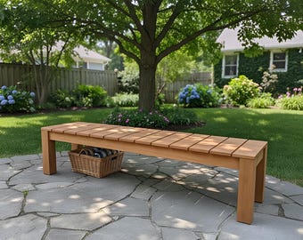 DIY Outdoor Bench Seating Build Plan: Patio Woodworking Plan(PDF File)