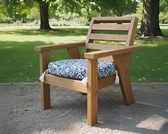Wooden Chair DIY Build Plan PDF: Step-by-Step Instructions, Cutting List, Tools Guide Included