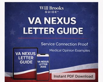 VA Nexus Letter Guide | Service Connection Proof, Medical Opinion Examples (PDF Download)