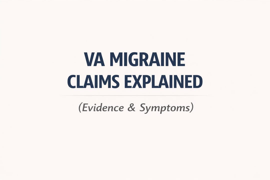 Migraines VA Disability Claim Guide – Evidence & Symptom Documentation ...