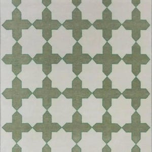Hand-Knotted Oushak Wool Rug: Antique Turkish Style, 9x12