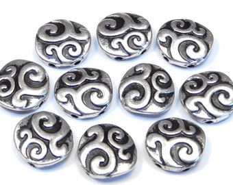 2 Hole Beads Horse Head Squares Farm Animal Rope Frame 4T Metal Sliders QTY 4