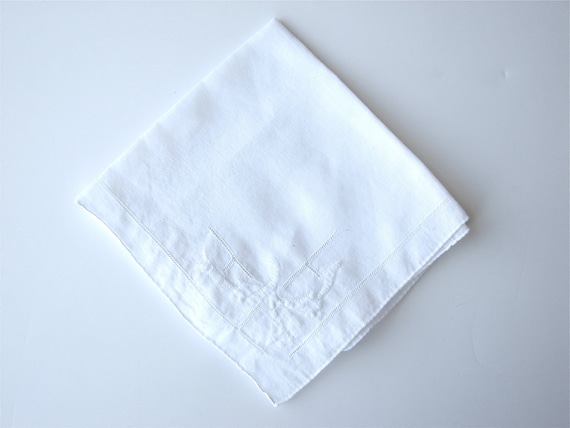 Vintage White Linen Handkerchief Bridesmaid Gifts - image 4