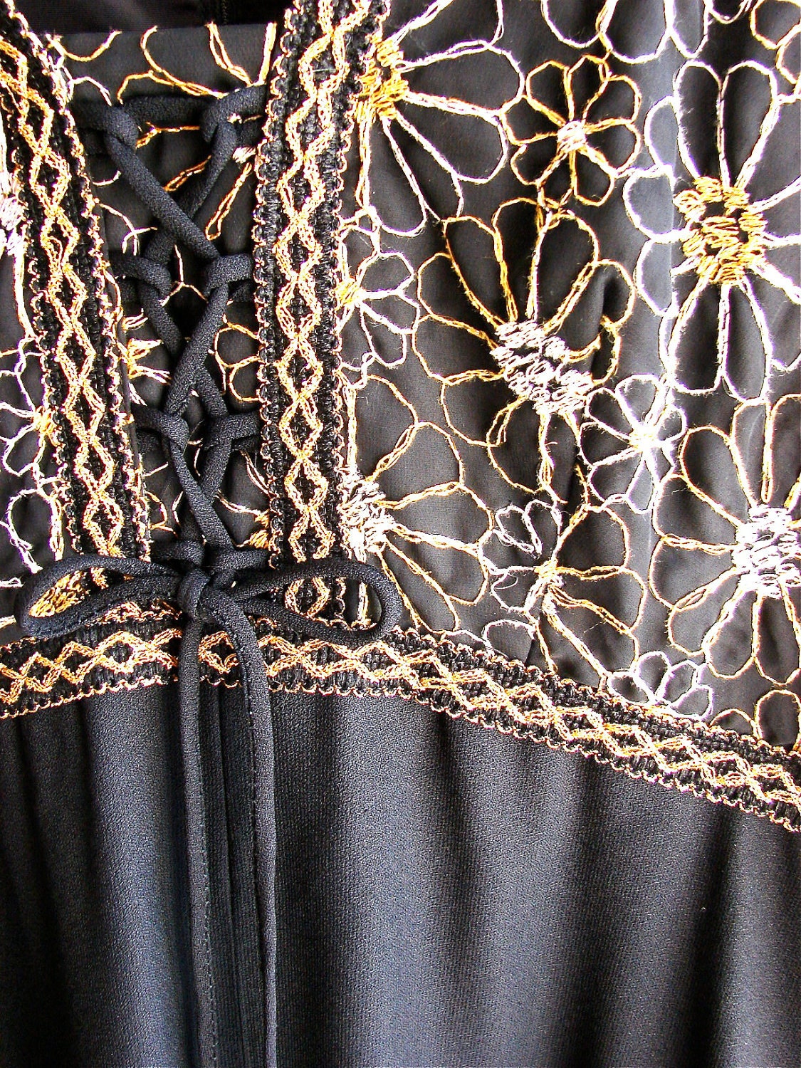 Mod Vintage 1960s Black Evening Gown - Etsy