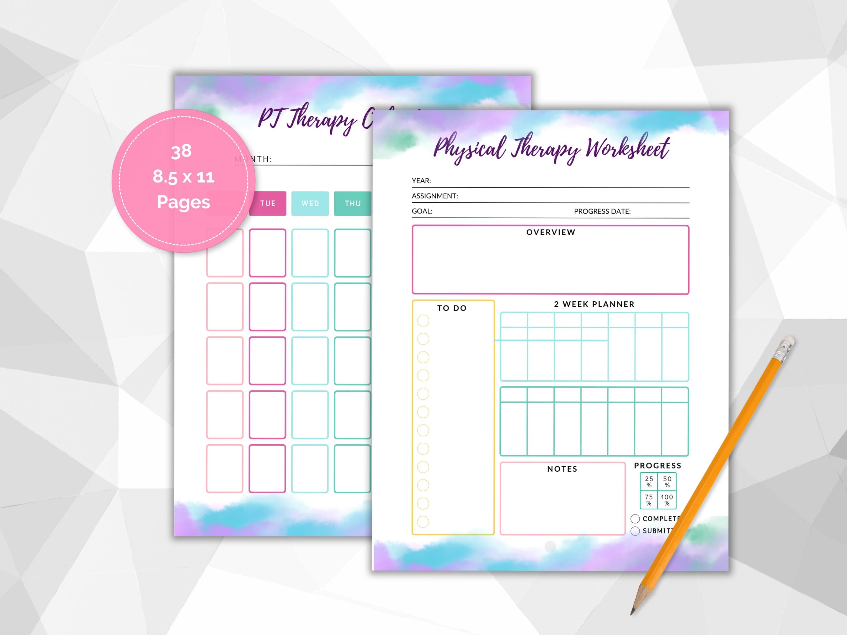 TBI Recovery Therapy Journal | Printable Daily Rehab Tracker for Brain ...
