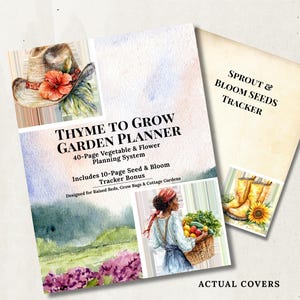 Raised Garden Bed & Grow Bag Planner Printable – Vegetable Journal and Harvest Tracker | BONUS Seed and Bloom Log image 8