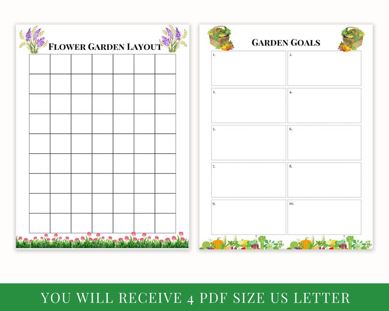 Raised Garden Bed & Grow Bag Planner Printable – Vegetable Journal and Harvest Tracker | BONUS Seed and Bloom Log image 7