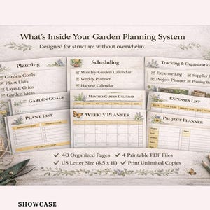 Raised Garden Bed & Grow Bag Planner Printable – Vegetable Journal and Harvest Tracker | BONUS Seed and Bloom Log image 2