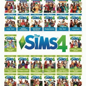 The Sims 4 All 84+ DLC Bundle | 2025 Expansions, Kits, and Stuff Packs Read description