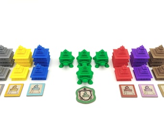 Rising Sun Strongholds | 3D Printed Token Replacements | Board Game Upgrade | Stronghold Markers | Board Game Accessories | InsertForge