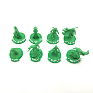 Dune: War for Arrakis Leaders Rings | 3D Printed Bases with Names | Hero Stands | Board Game Accessories | InsertForge