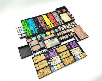 Age of Innovation Insert | 3D Printed Organizer & Storage | Board Game Accessories | Age of Innovation Storage Solution | InsertForge