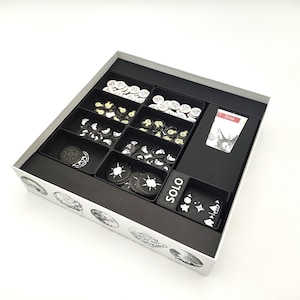 Glühen einfügen | 3D gedruckter Organizer & Aufbewahrung | Brettspiel Zubehör | Glow Aufbewahrungslösung | Brettspiel | InsertForge