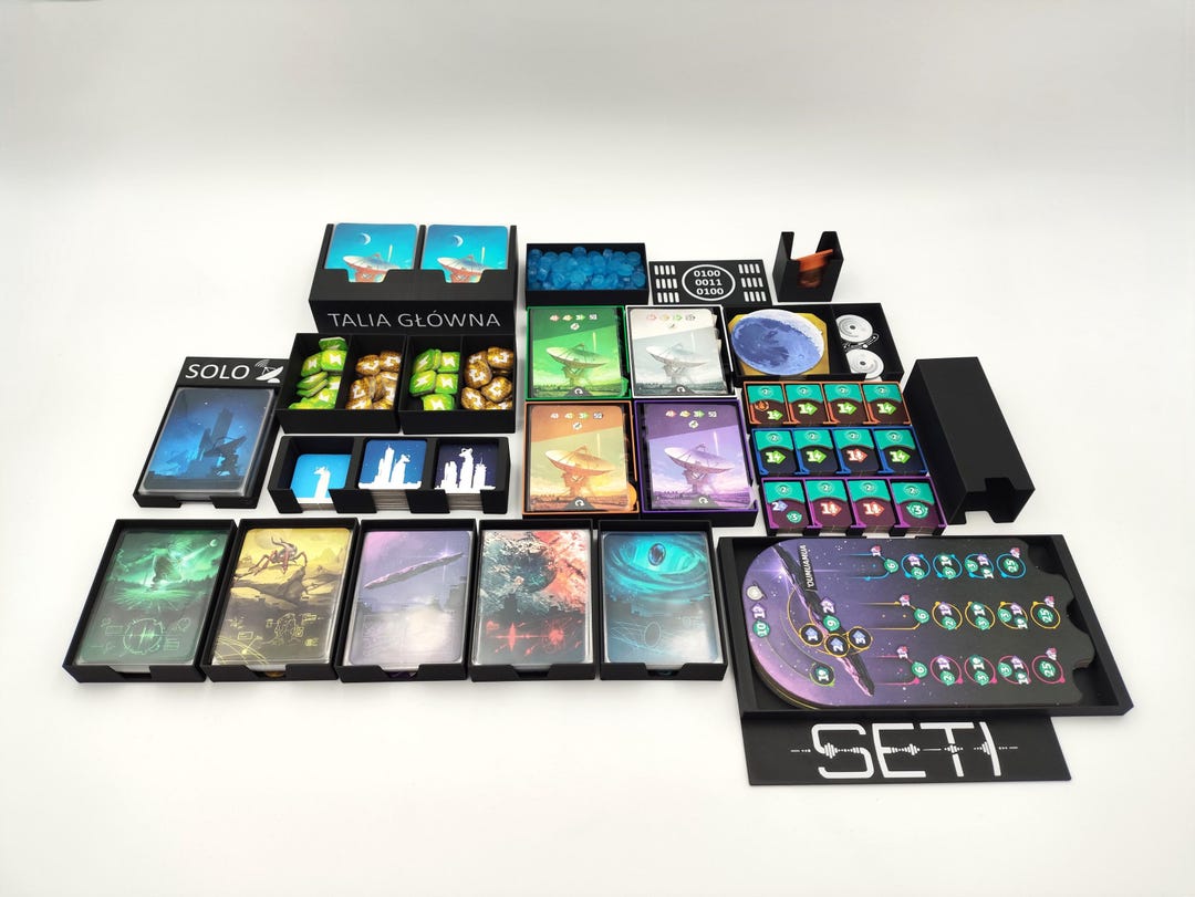 Game Inserts SETI Insert | 3D Printed Organizer & Storage | SETI Game Accessory ...