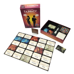 Codenames Insert + Grid | Codenames Organizer | 3D Printed Board Game Storage | Tile Grid Holder | Board Game Accessories | InsertForge