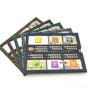 Terraforming Mars Player Board Overlays | Organizers | 3D Printed Color Set | Game Accessories | Terraforming Mars Accessories | InsertForge
