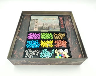 Inferno Insert | 3D Printed Organizer & Storage | Board Game Accessories | Inferno Storage Solution | Board Game | InsertForge