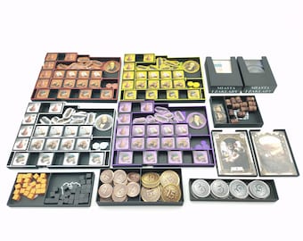 Brass Birmingham Insert | 3D Printed Organizer & Storage | Board Game Accessories | Brass Birmingham Organizer | InsertForge