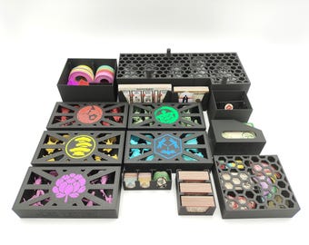 Rising Sun Insert (Unofficial) | 3D Printed Organizer & Storage | Board Game Accessories | Storage Solution | Board Game | InsertForge