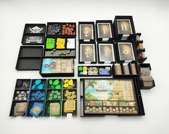 Pirates of Maracaibo Insert | Commanders Expansion | New Figureheads | 3D Printed Organizer & Storage | Board Game | InsertForge