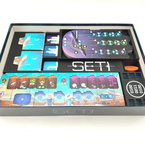 SETI Einfügen | 3D gedruckter Organizer & Aufbewahrung | SETI Spiel Zubehör | Spiel Box Organizer | Brettspiel Einlage | InsertForge