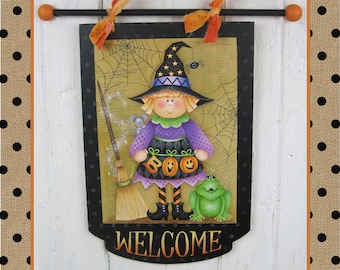 Miss Witch Welcome Sign E-Pattern Painting Pattern