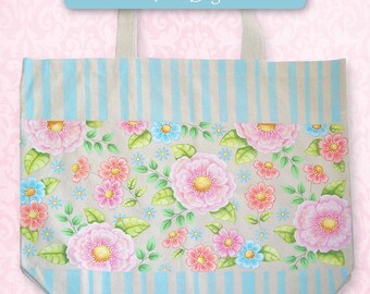 Floral Fantasy Tote Bag