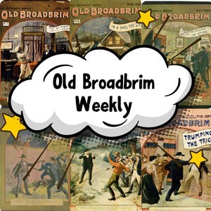 Old Broadbrim Weekly 41 issues | Vintage Detective Fiction | Dime Novel Series | Crime Mystery Stories | Digital Download PDF | Pulp Fiction