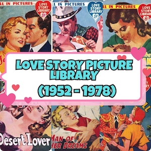 Love Story Picture Library Comic |25 issues| Vintage Romance Comics | Digital Download | Retro Love Stories| 1950s Comic Book PDF| vintages