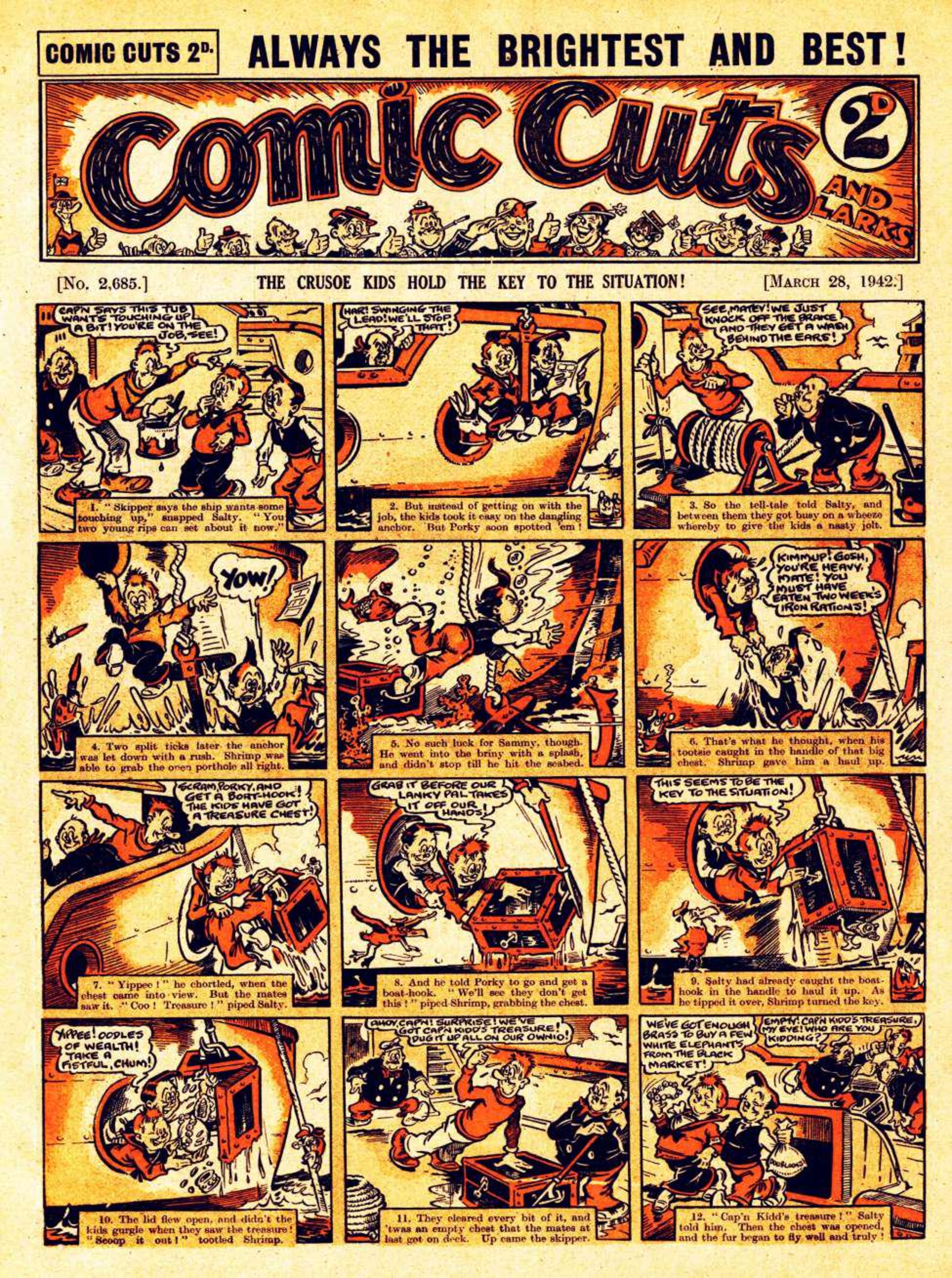 Comic Cuts Vintage Comic PDF | 50 Issues | British Comic History ...