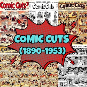 Comic Cuts Vintage Comic PDF | 50 issues | British Comic History | Amalgamated Press | Rare Humor Comic | 1890s–1950s Digital Download