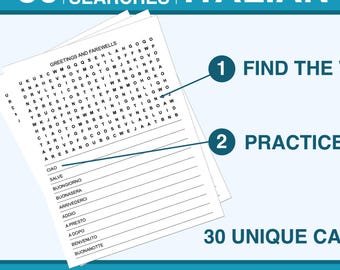 Recherche de mots en italien : 30 casse-têtes pour enrichir votre vocabulaire de 10 mots à la fois !