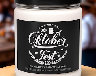 Oktoberfest Scented Soy Candle | Bavarian Fall Decor