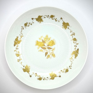 Rosenthal Studio-Line Plate – “Romanze” Form, Design by Bjørn Wiinblad – White with Gold Decoration
