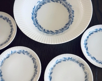 Juego vintage de cuenco y 4 platos Rosenthal Studio Line Modulation Wirkkala