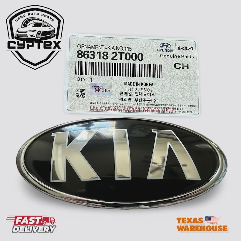 Hq Rio Emblem 2012-2023 Kia Rio Front Hood Logo Emblem Ornament 86318-2T000 - Etsy